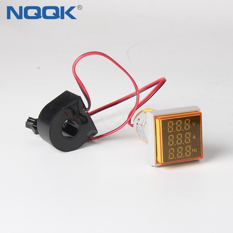 Surobayuusaku SINOTIMER ST17VAH 22mm Indicator Square LED Digital Voltage Current Frequency Meter Signal Lights Combo Meter Tester